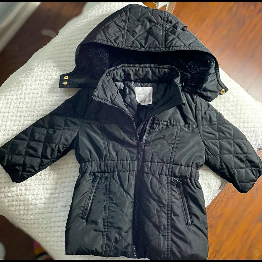 Toddler girl Jacket with detachable hoodie